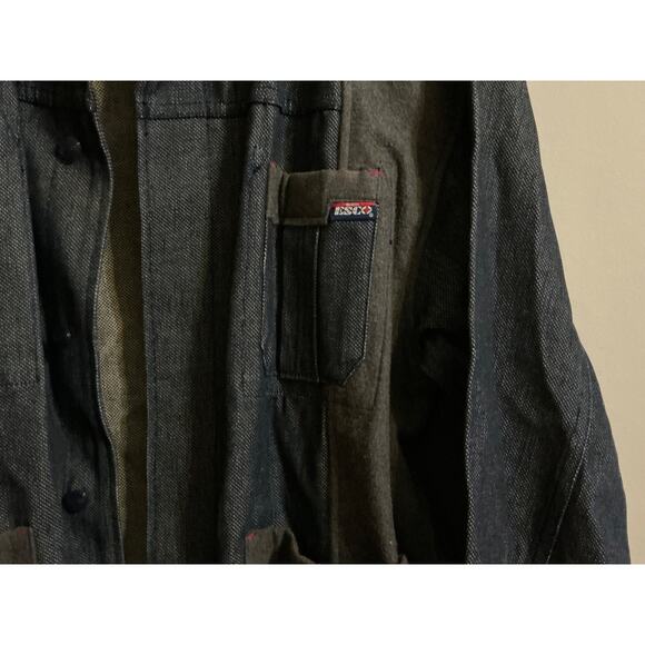 Willie Esco Denim blue heavy button down coat size XL - Picture 5 of 16